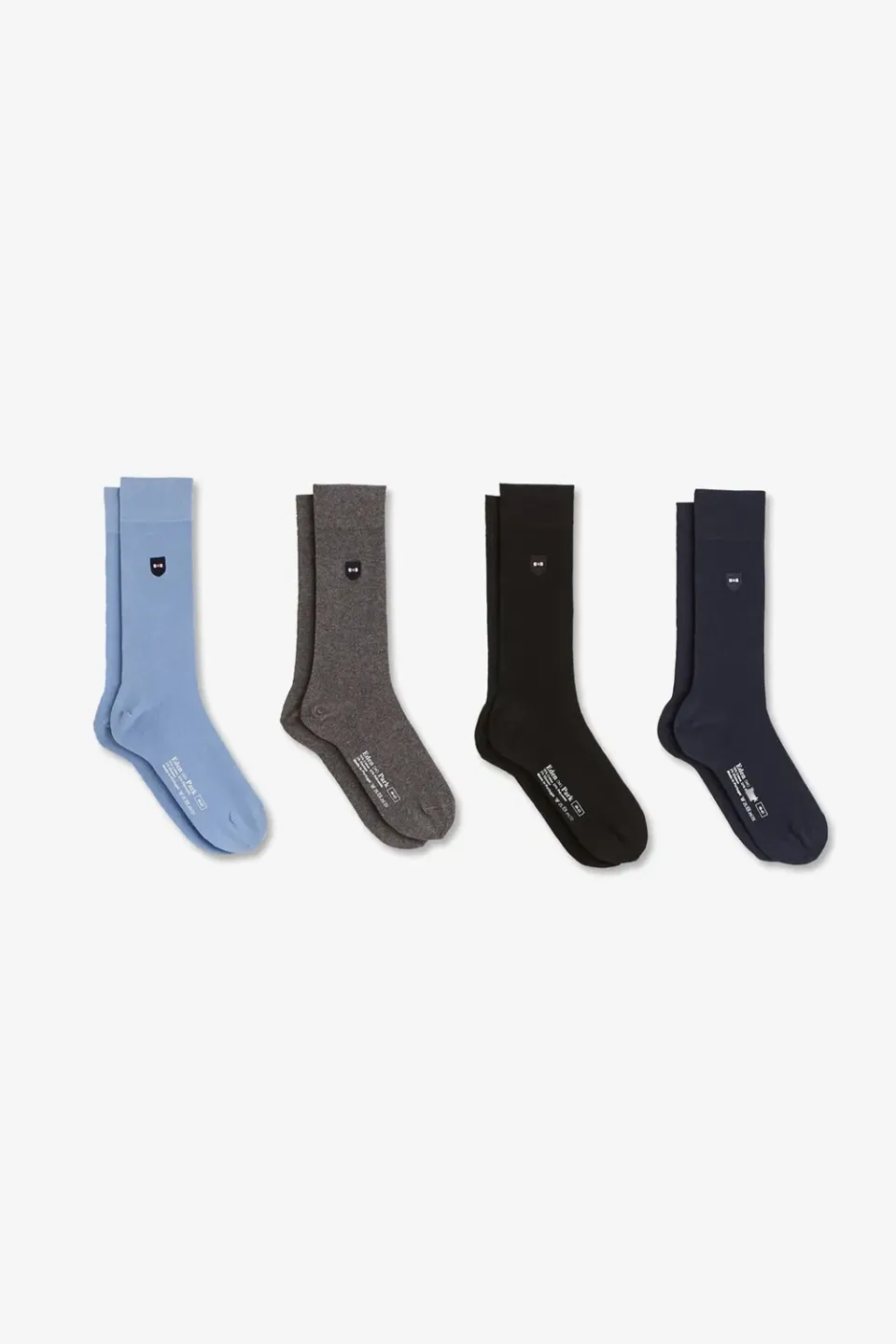 Eden Park coffret 4 chaussettes unies coton homme