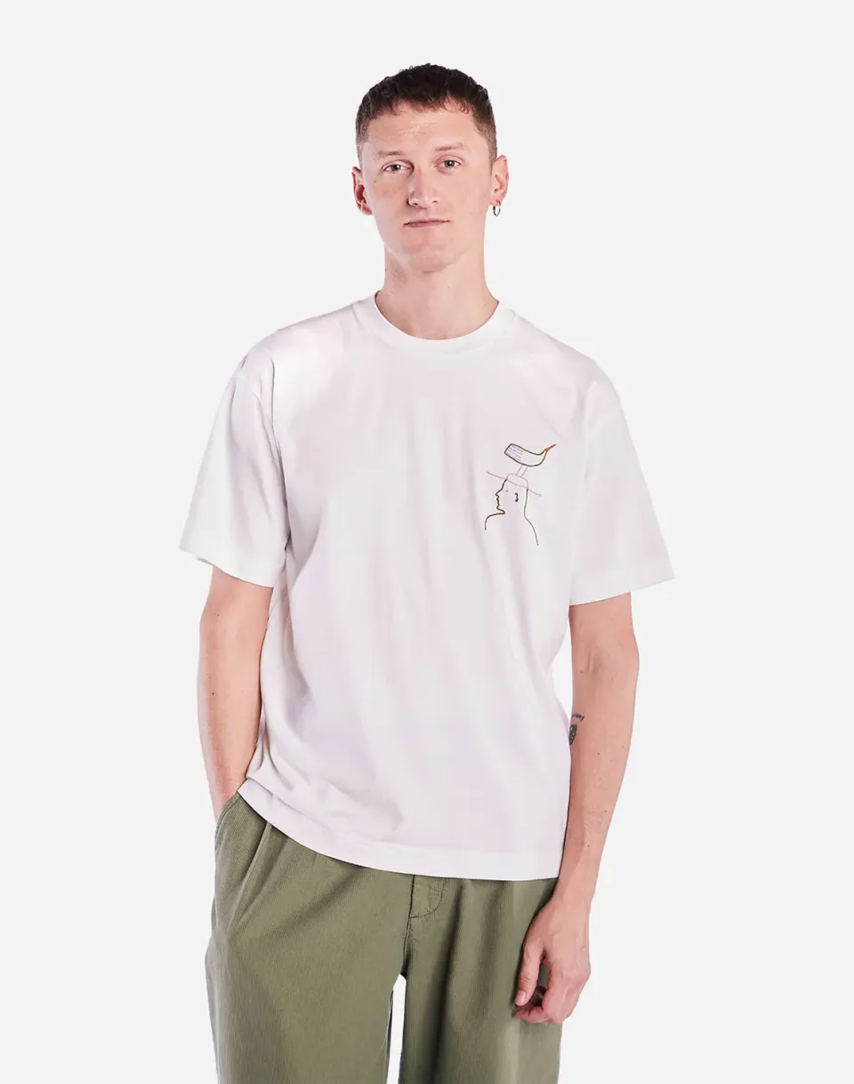 OLOW Hat Roost t-shirt loose écru vintage