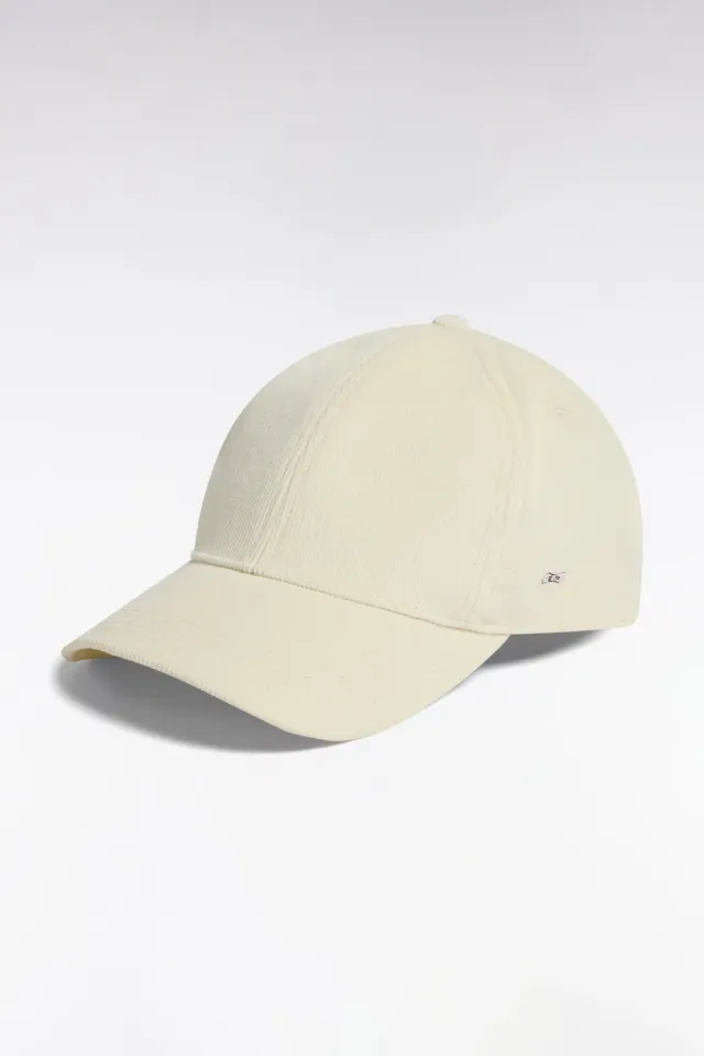 Eden Park casquette écru velours côtelé taille unique 57 cm
