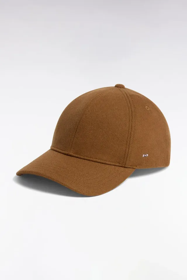 Eden Park casquette hiver marron drap laine unisexe