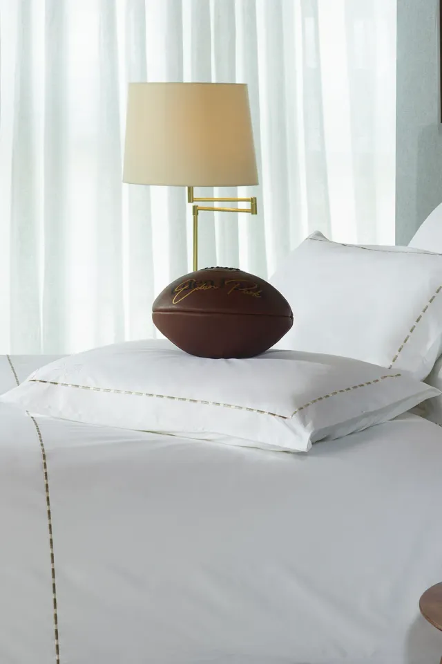 Eden Park 2 taies oreiller 75x50 percale coton blanc beige