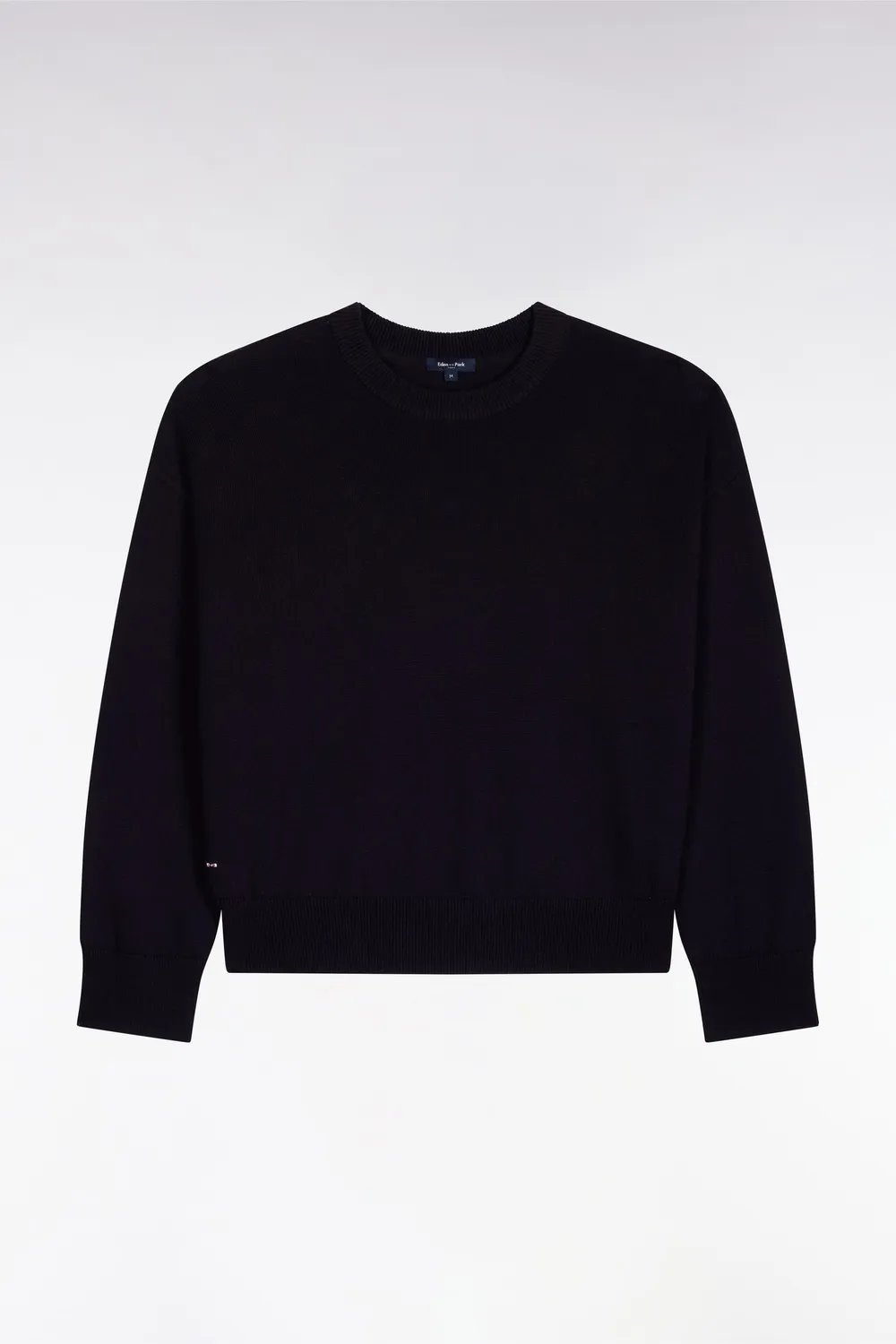 Eden Park pull col rond marine laine coton femme oversized