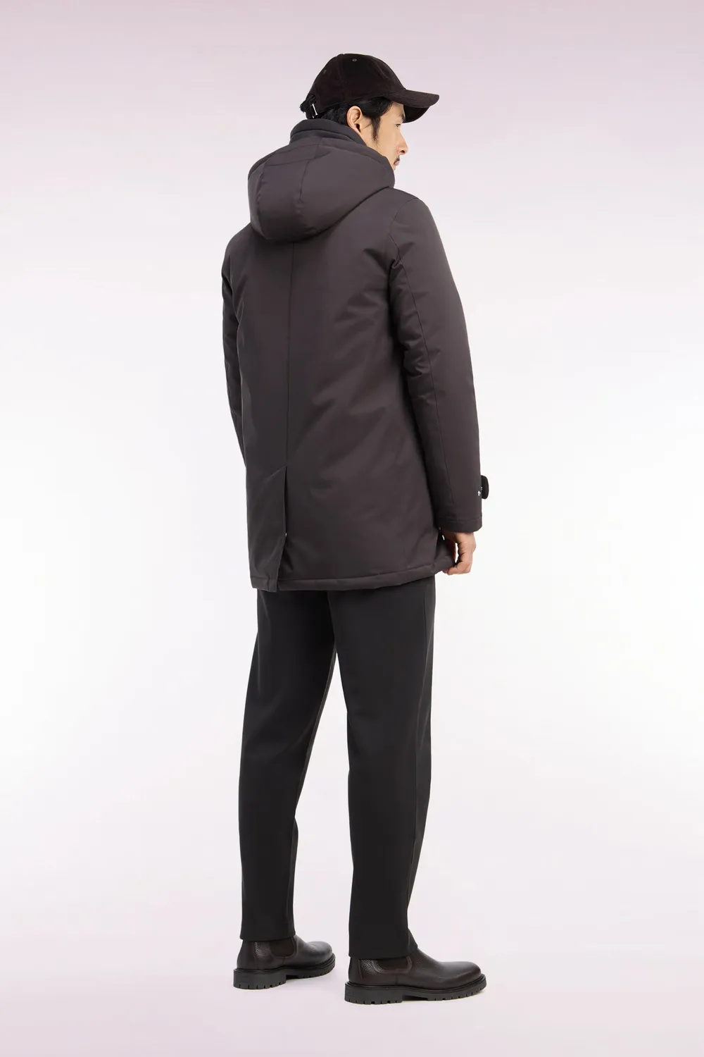 Eden Park Club Classique imperméable nylon marron capuche