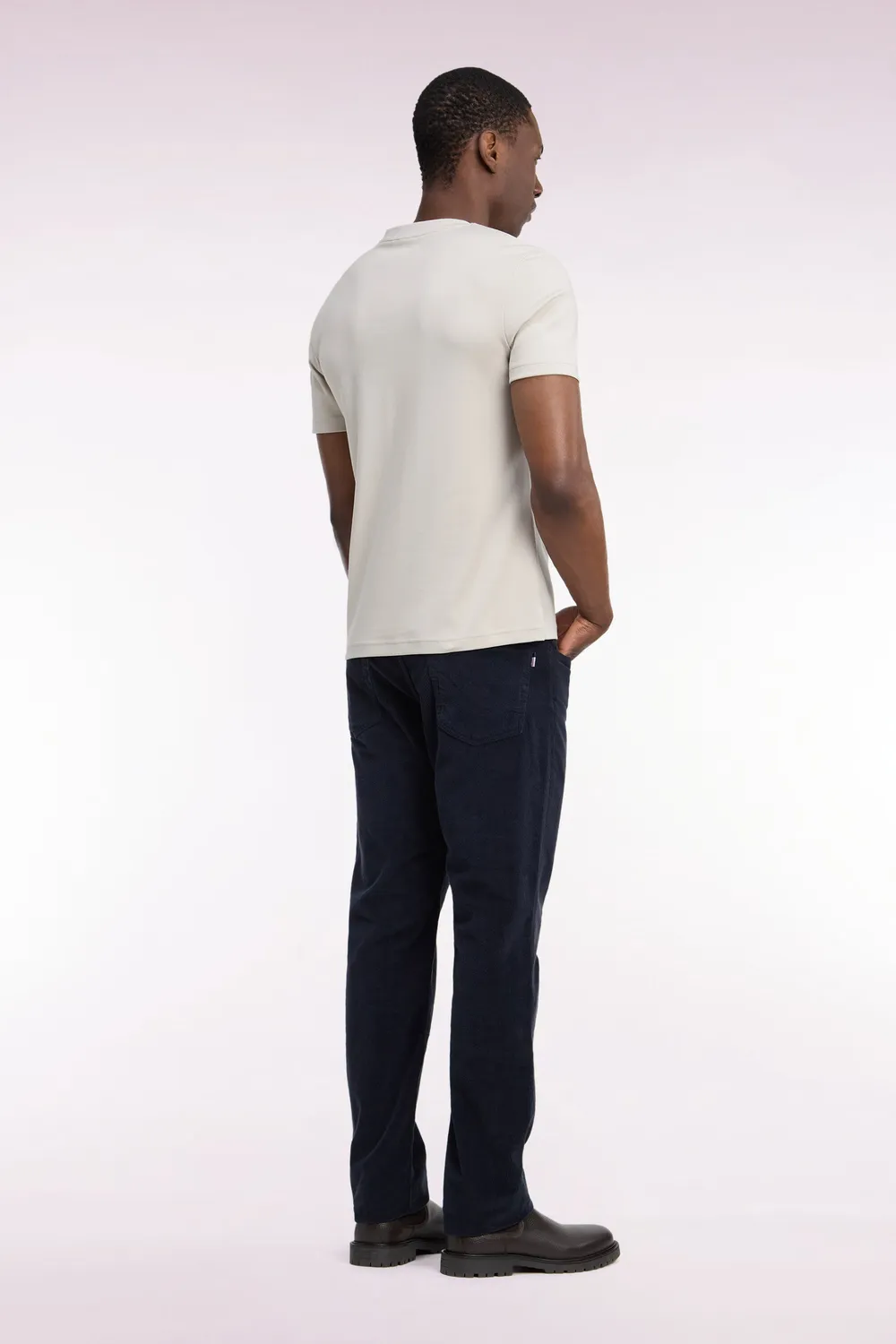 Eden Park Legend Rugby pantalon velours marine 5 poches droit