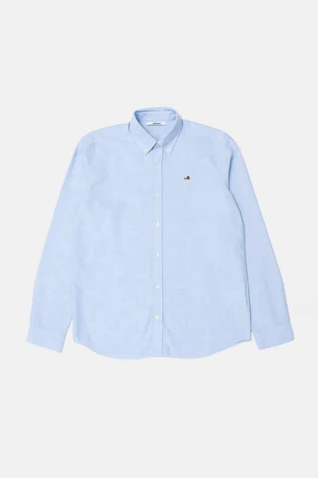 Edmmond Studios Duck Shirt chemise oxford bleu clair canard