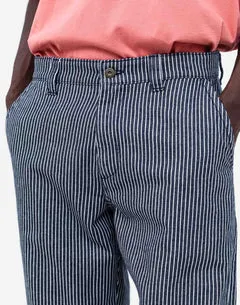 Olow Chuck pantalon denim rayé workwear
