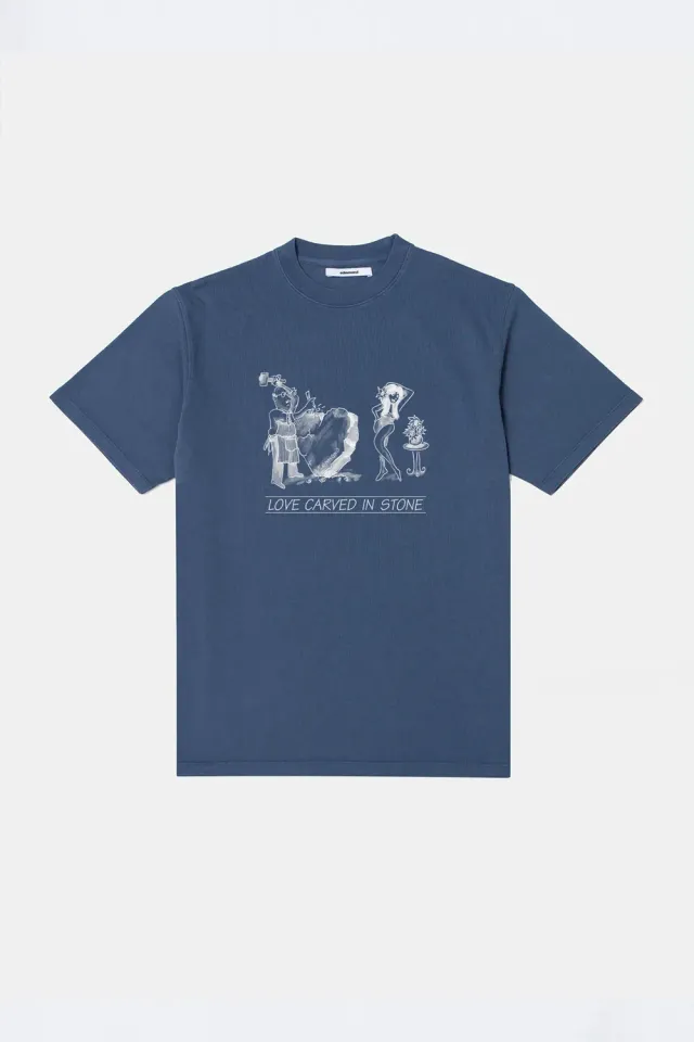 Edmmond Studios Arts Lab Plain Navy t-shirt bleu marine imprimé