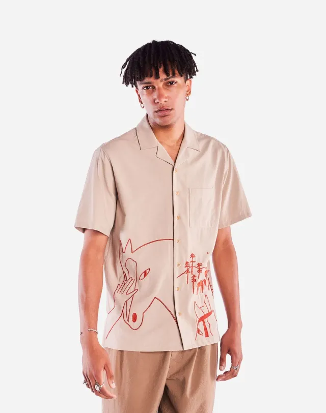OLOW Aloha Hestur chemisette beige coton