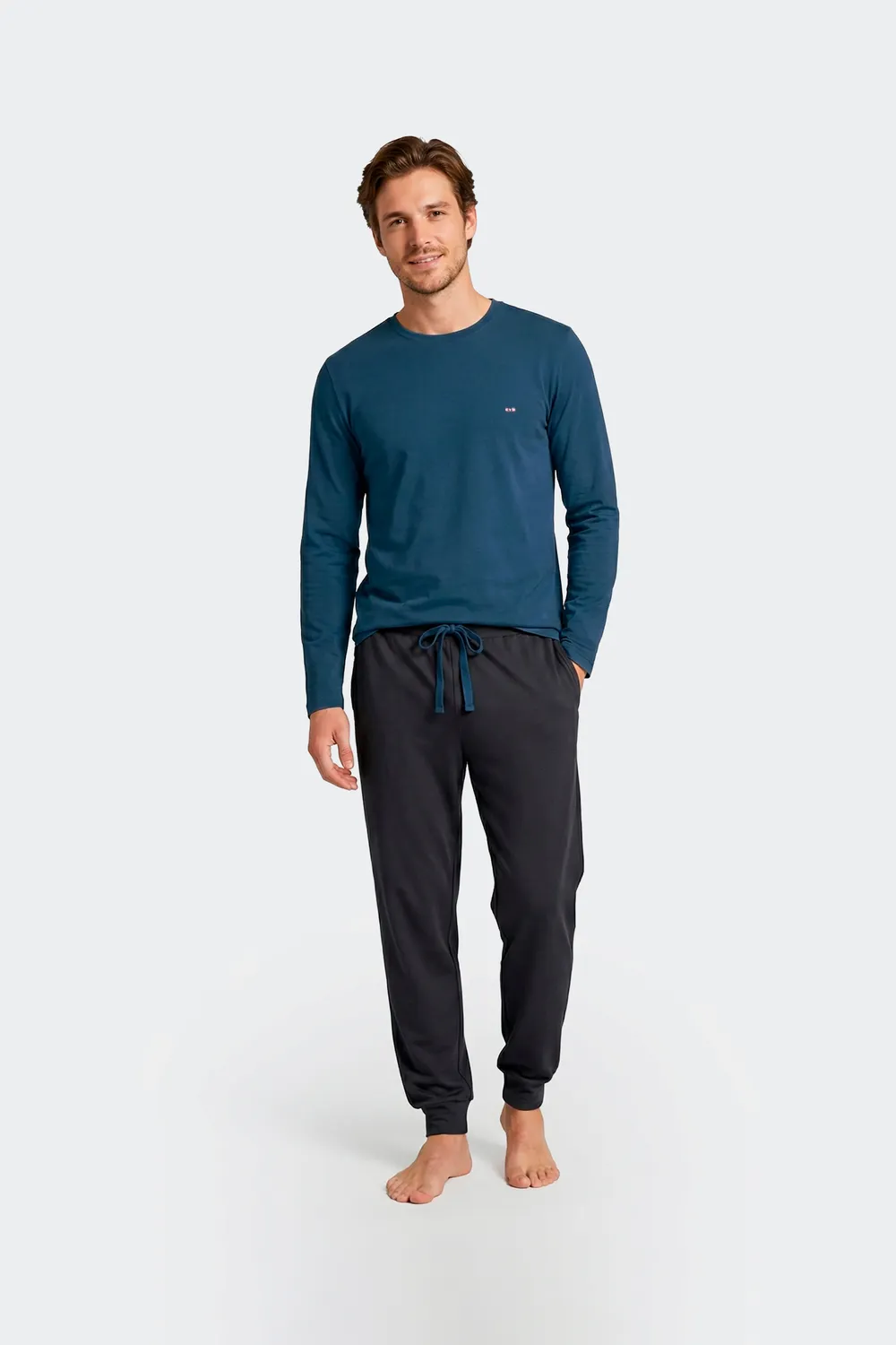 Eden Park H26SVEPY0005 pyjama long marine coton