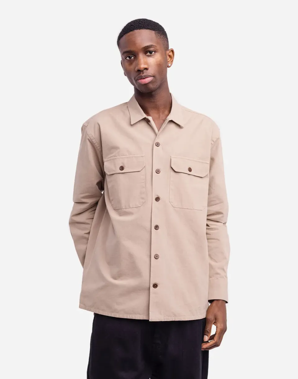 OLOW Décré Nelder chemise beige coton bio