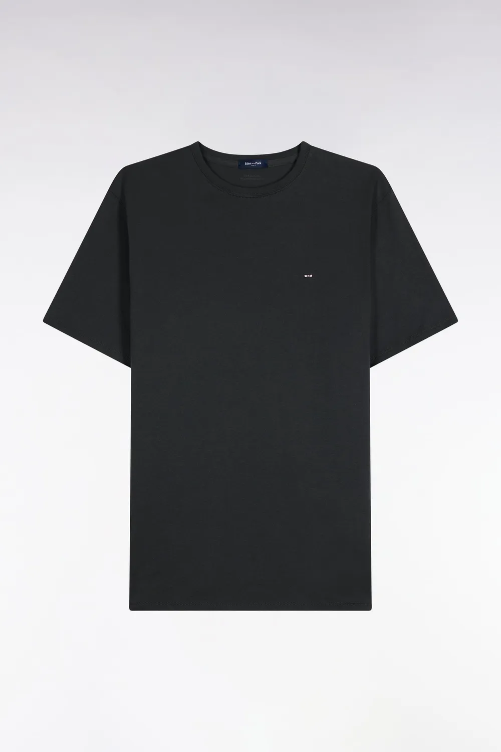 Eden Park t-shirt col rond kaki coton manches courtes