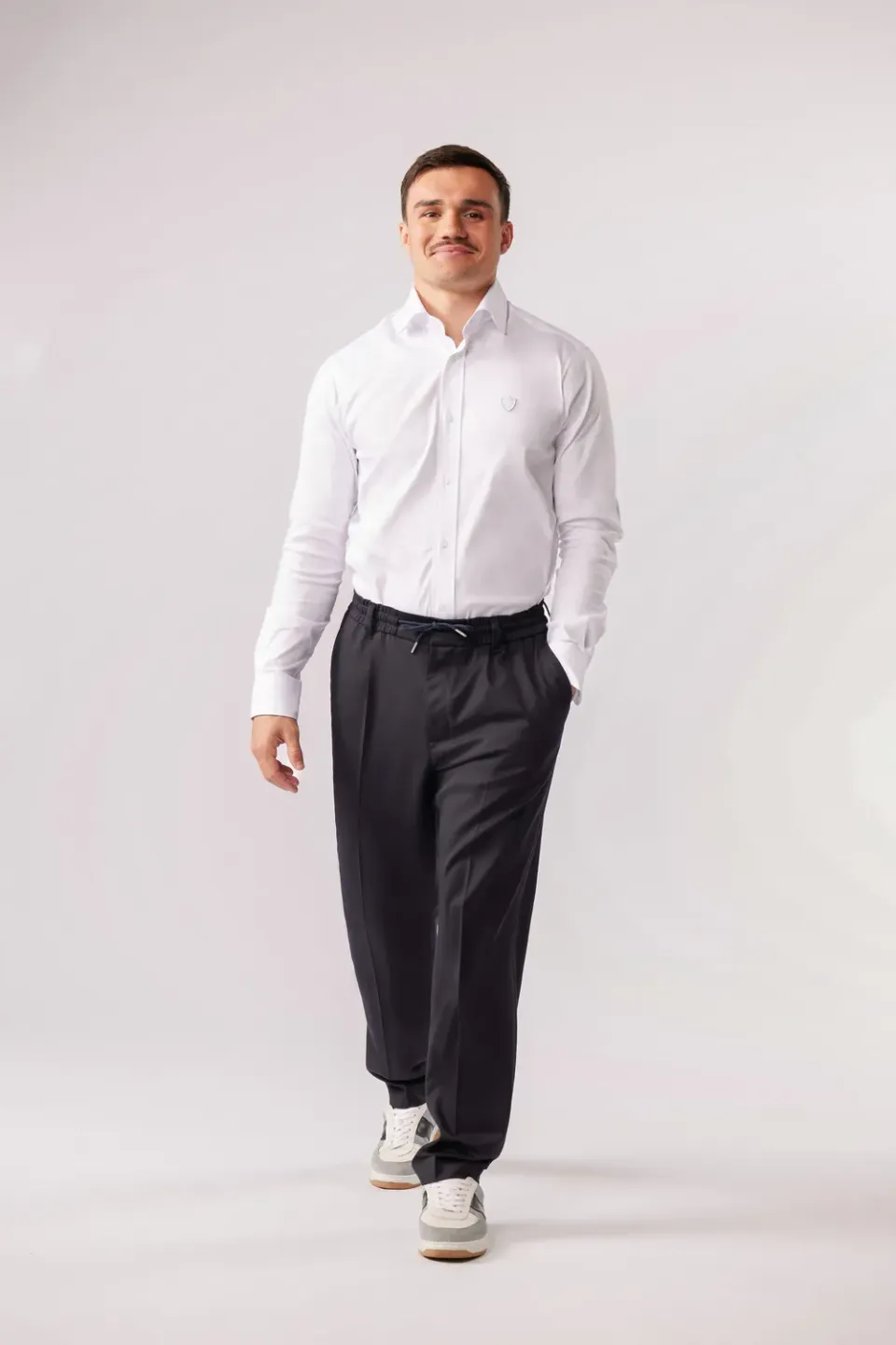 Eden Park Racing 92 pantalon laine marine