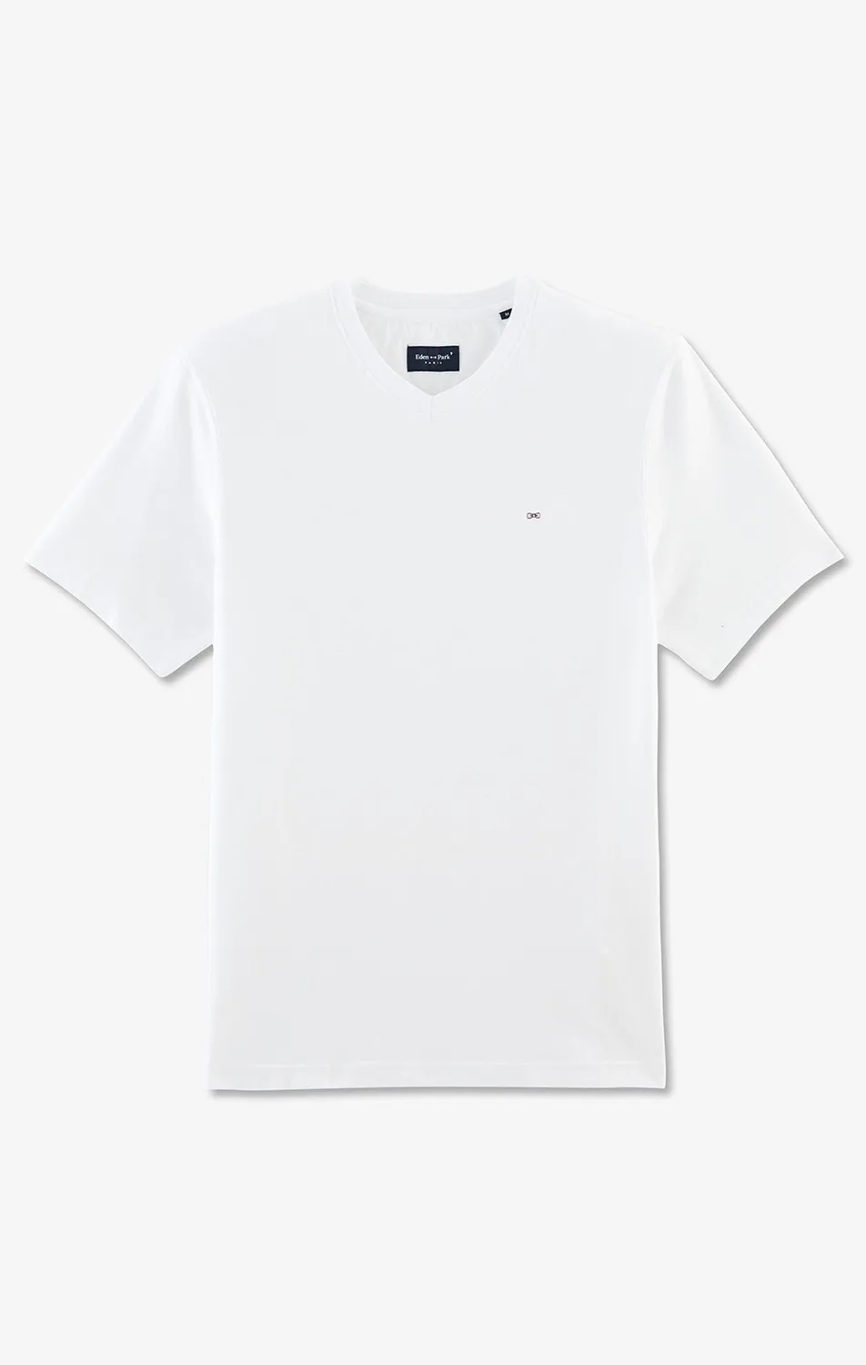 Eden Park T-shirt col V blanc coton Pima homme