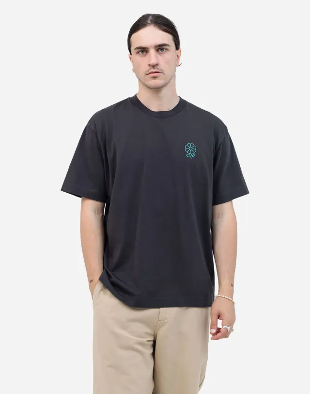 Olow Simple Life t-shirt ample noir carbone coton GOTS