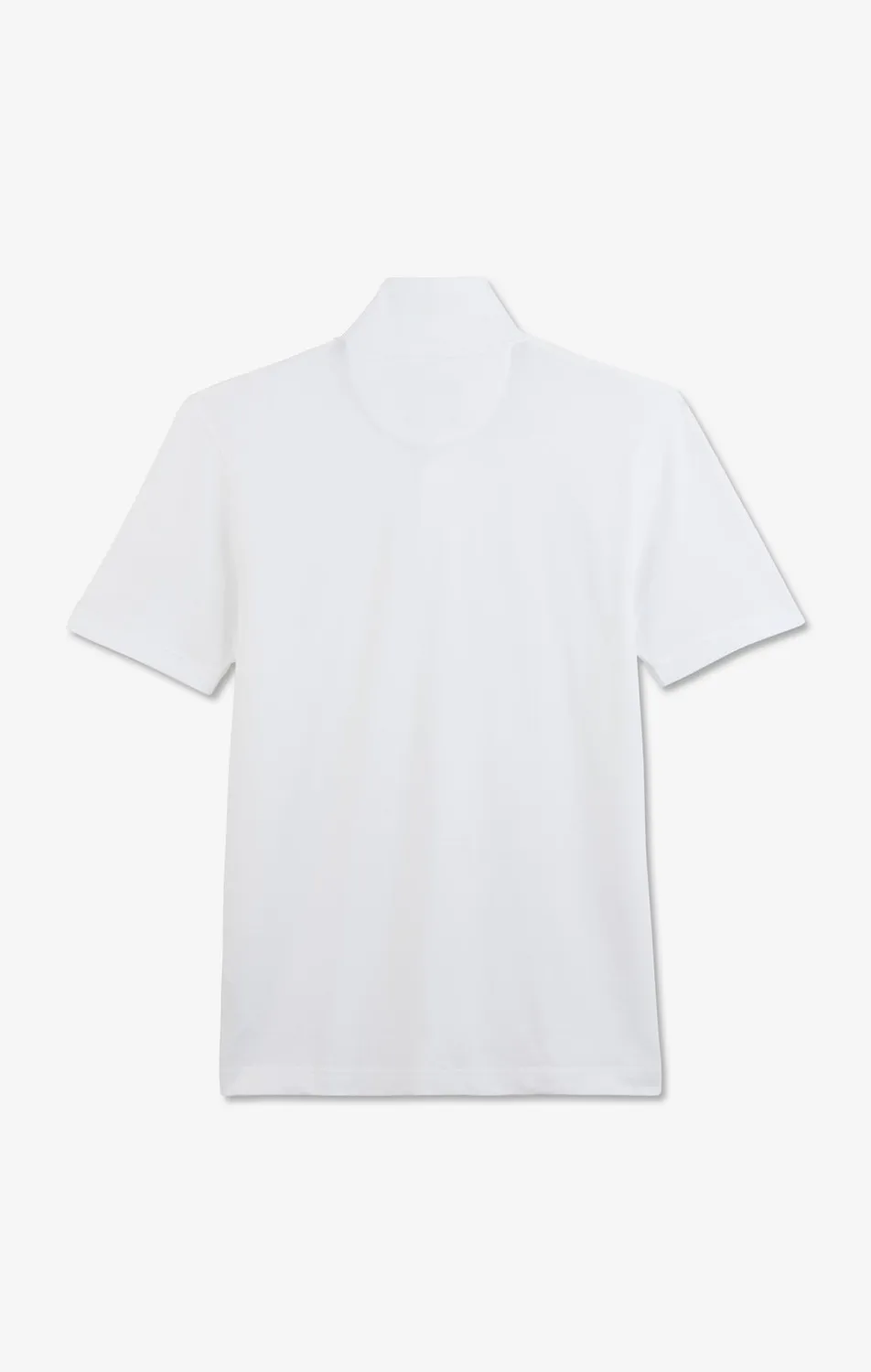 Eden Park Polo blanc coton pima stretch manches courtes