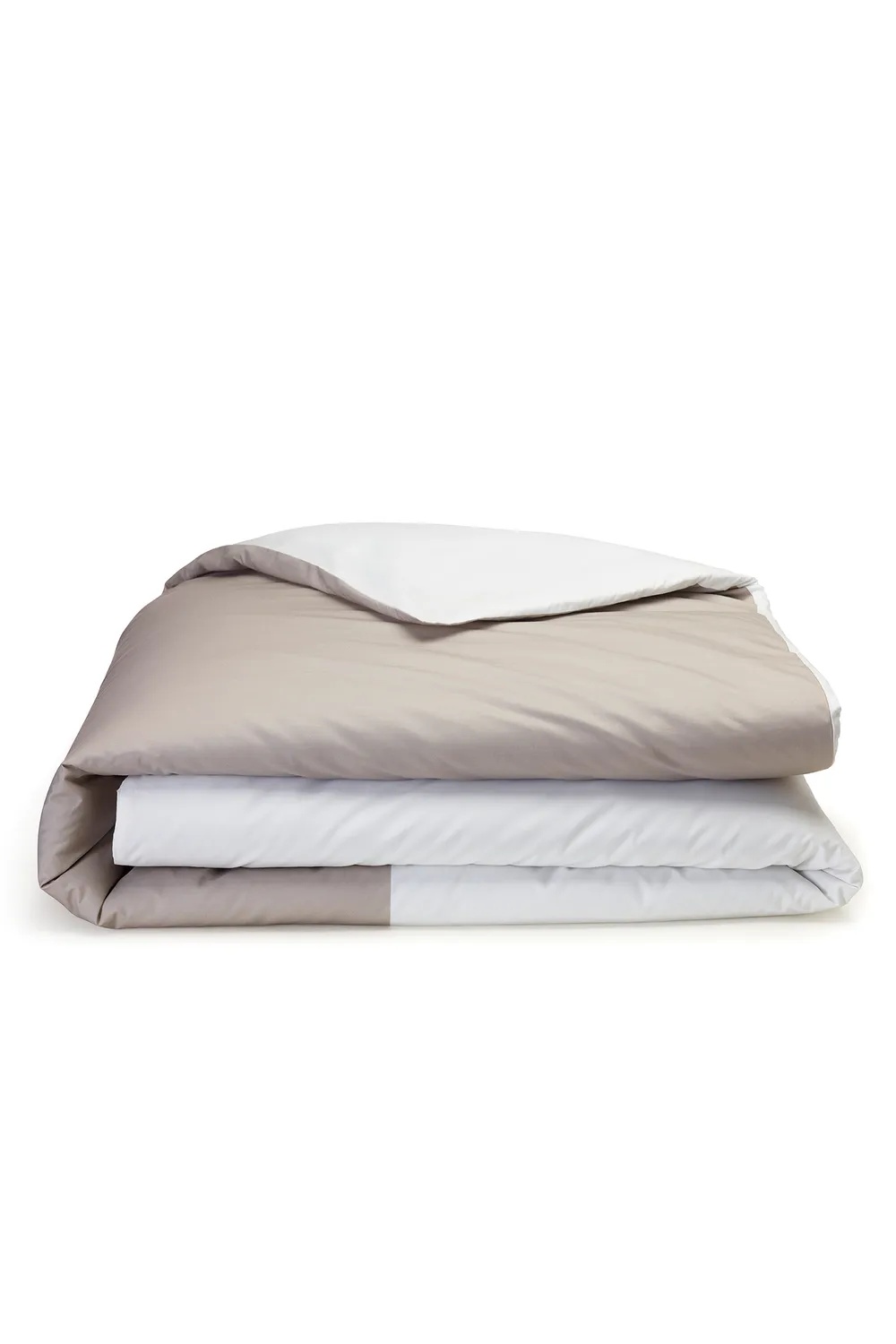 Eden Park housse couette beige percale coton 240x220