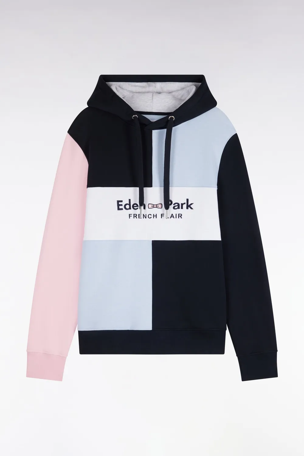 Eden Park Show Bizz sweat capuche marine brodé coton