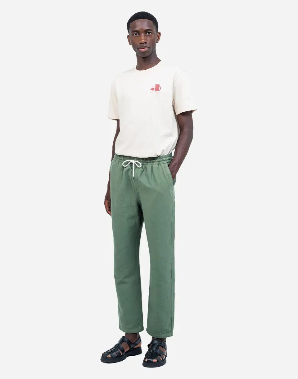 OLOW Hatha pantalon vert olive coton