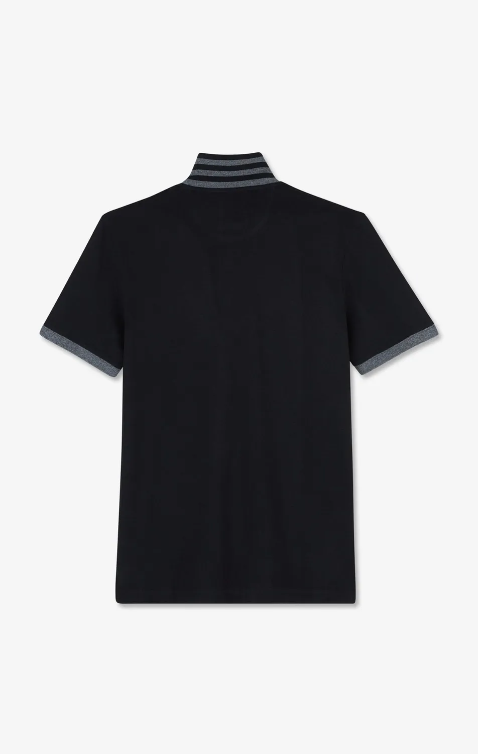 Eden Park Polo coton Pima noir détails contrastés