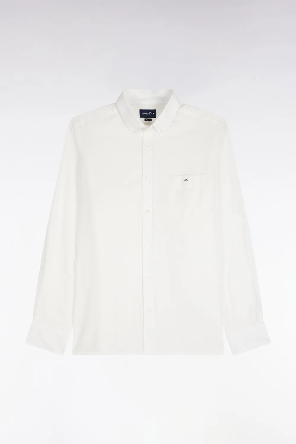 Eden Park chemise coton ivoire coupe droite homme