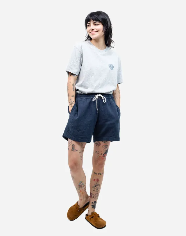 OLOW Bodhi short bleu nuit coton taille élastique