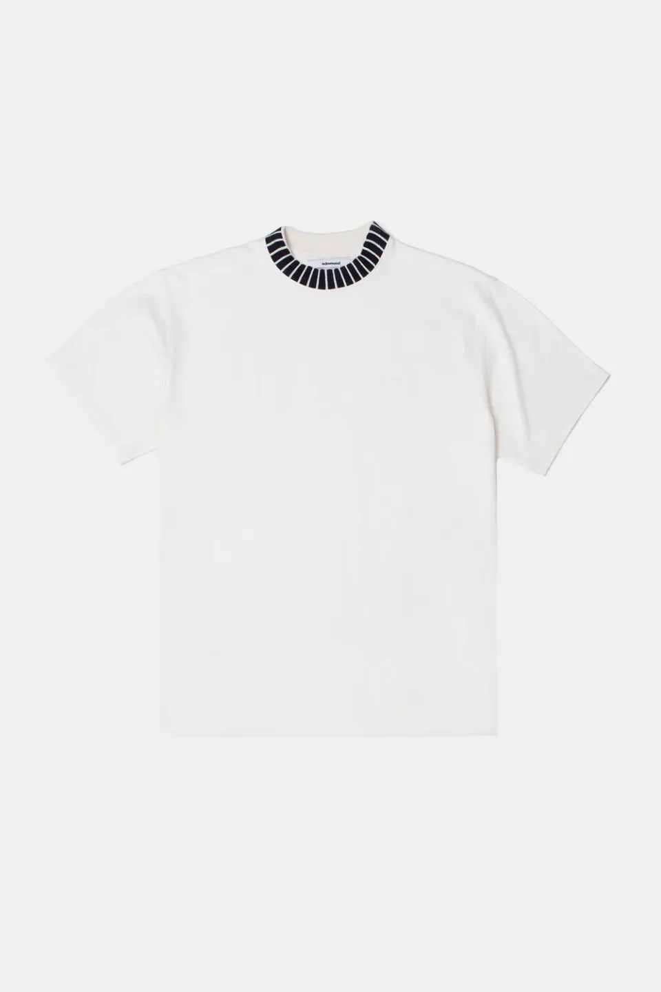 Edmmond Studios Loom t-shirt homme blanc cassé brodé 220g