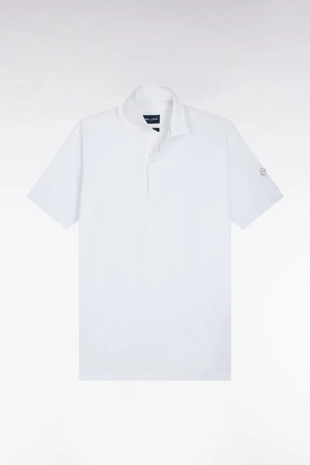 Eden Park polo golf blanc coton Pima homme droit