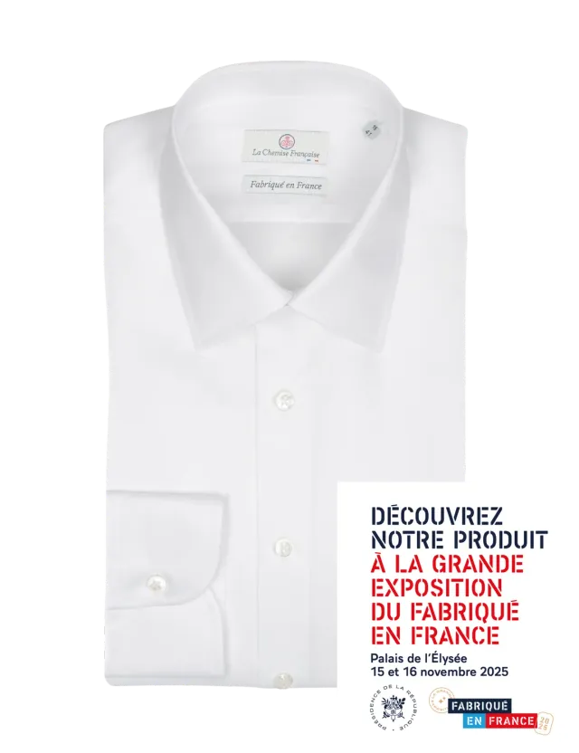 La Chemise Française Elysée chemise twill blanche