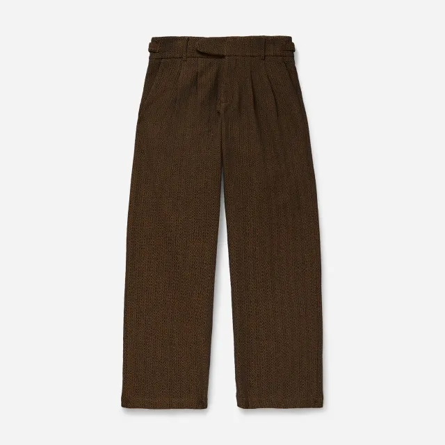 Labrum Bronze Jacquard Cotton Tree pantalon bronze
