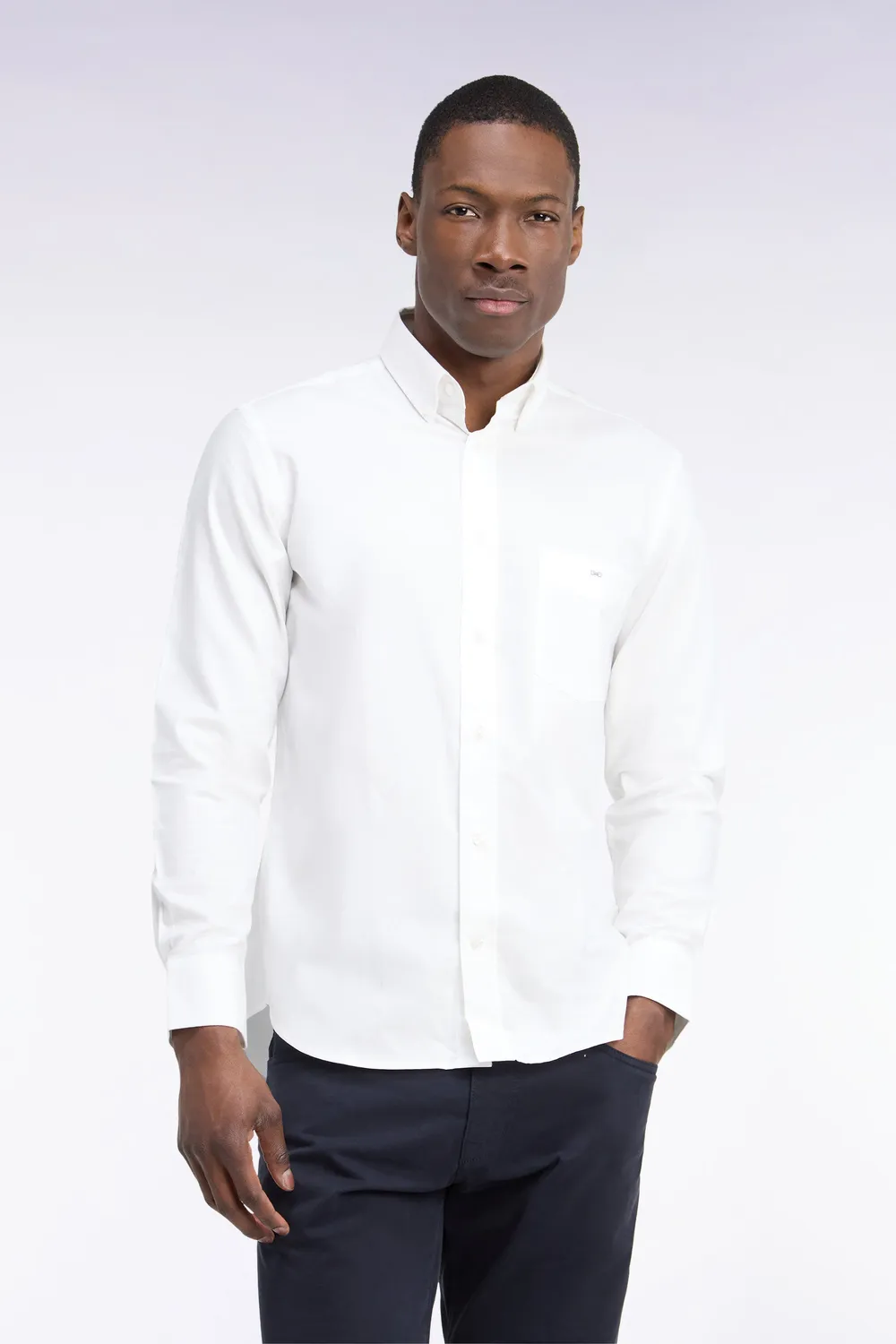Eden Park Legend Rugby chemise coton blanc coupe droite