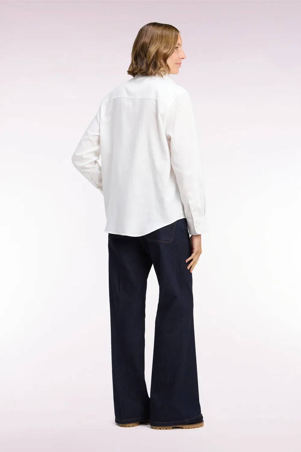 Eden Park jean évasé brut denim femme coupe regular