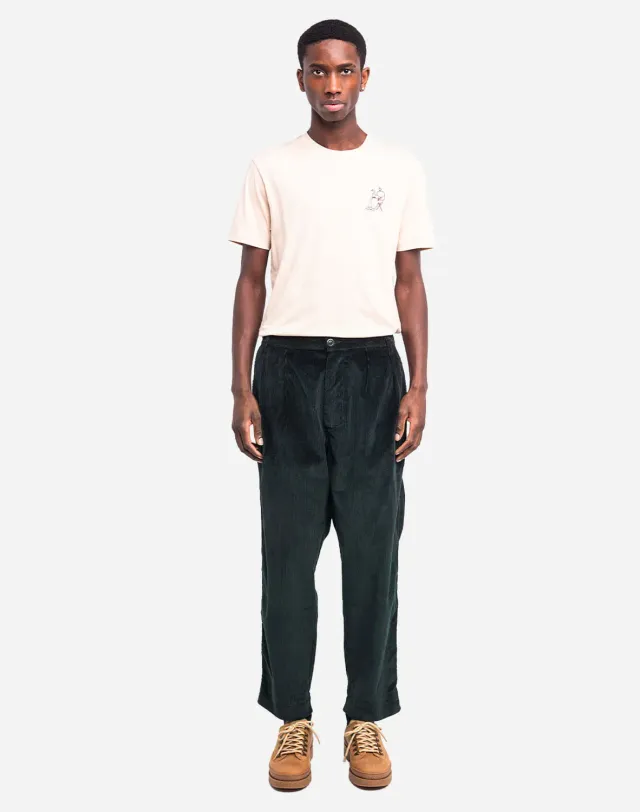 OLOW Sembo pantalon vert foncé velours coton bio