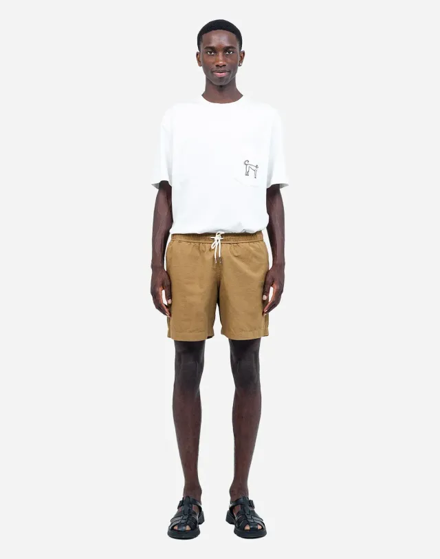 Olow Bodhi short terre coton texturé