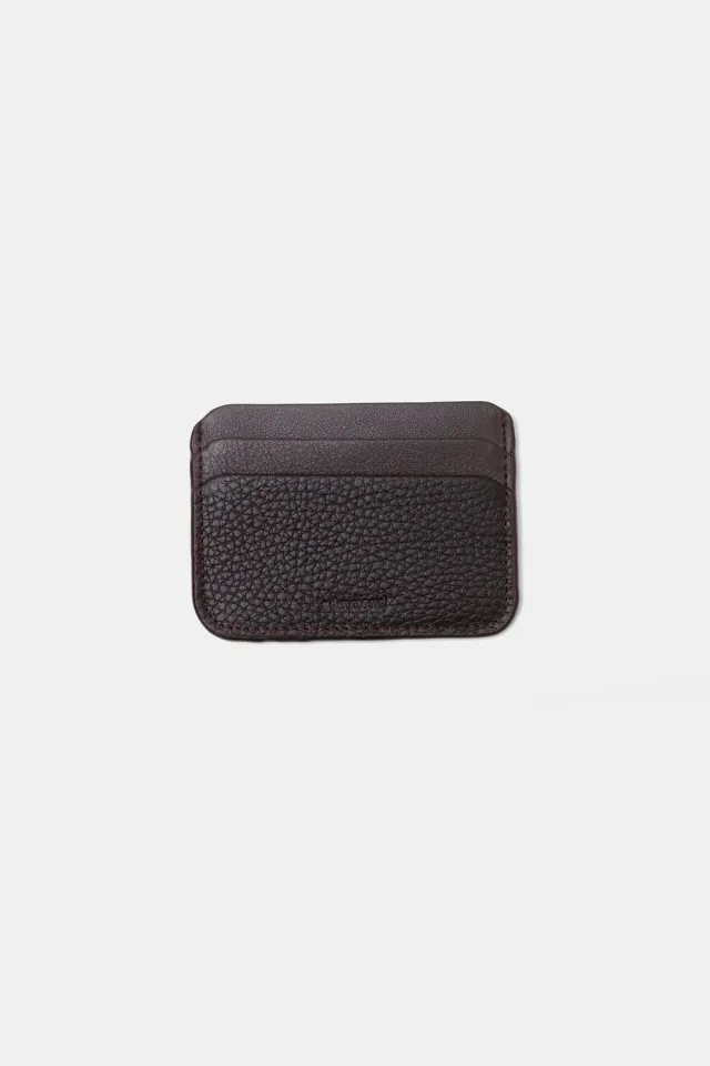 Edmmond Studios Fold porte-cartes cuir marron chocolat