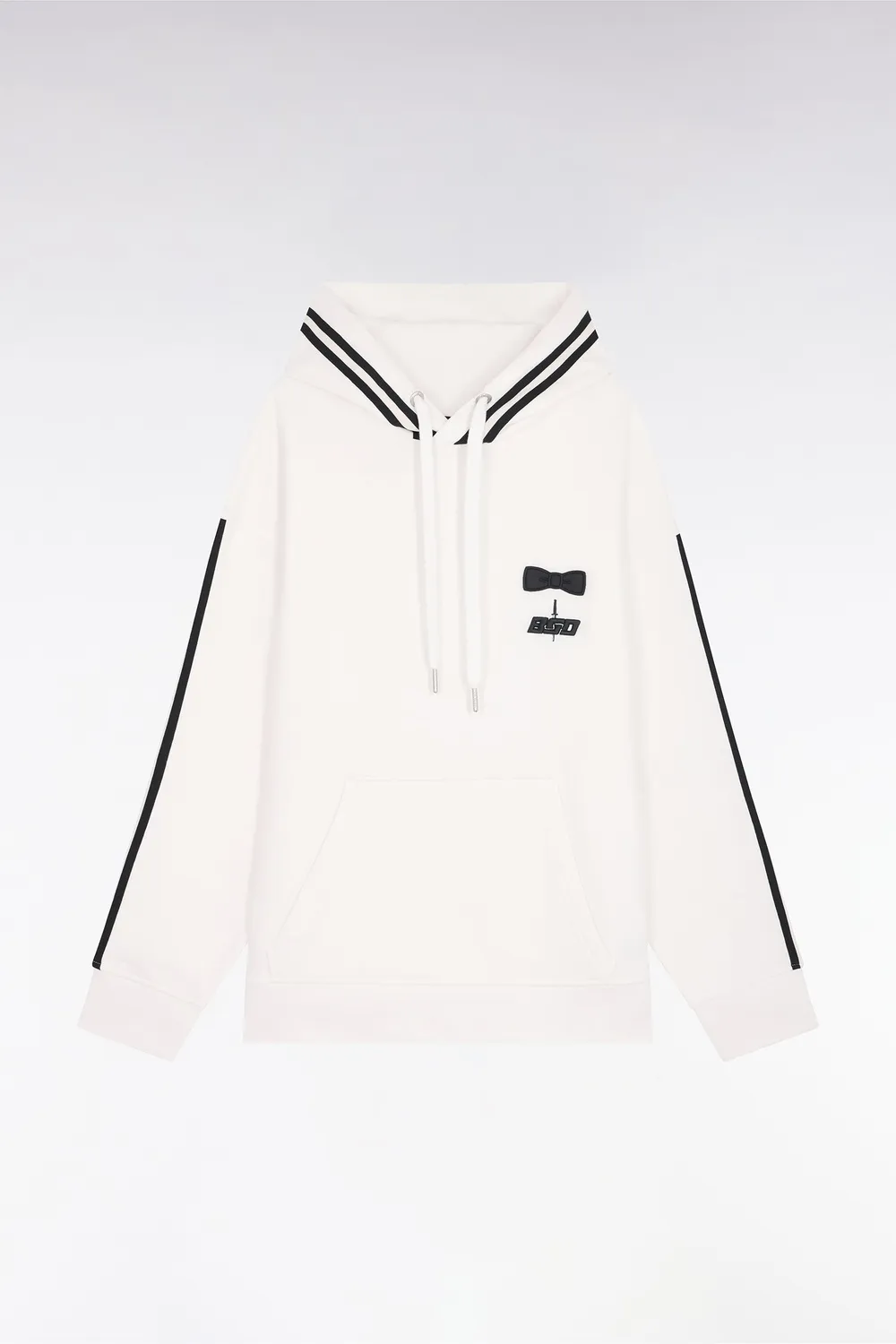 Eden Park Benoit Saint Denis sweat capuche écru oversize édition limitée