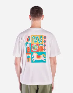 Olow Quetzal t-shirt loose écru coton vintage