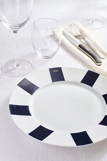 Eden Park lot 6 assiettes Limoges marine