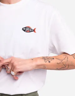 OLOW Together t-shirt écru poissons coton bio