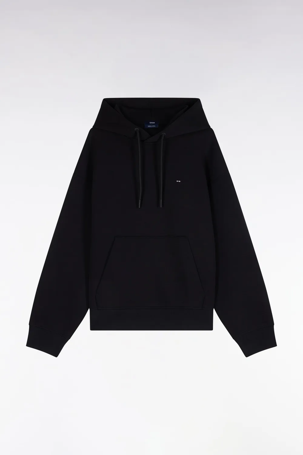 Eden Park sweat à capuche noir coupe loose unisexe
