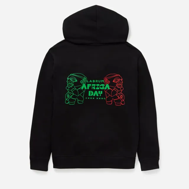 Labrum White Label hoodie Africa Day noir coton oversize