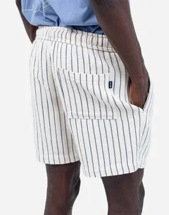OLOW Bodhi Rivas short écru rayé coton recyclé
