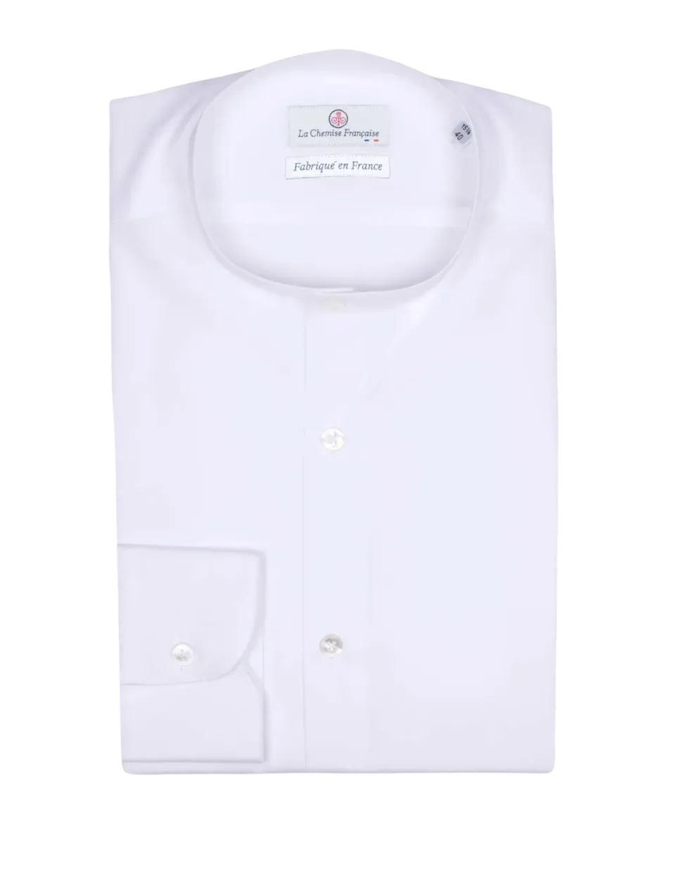 La Chemise Française Blanche Popeline chemise homme col officier