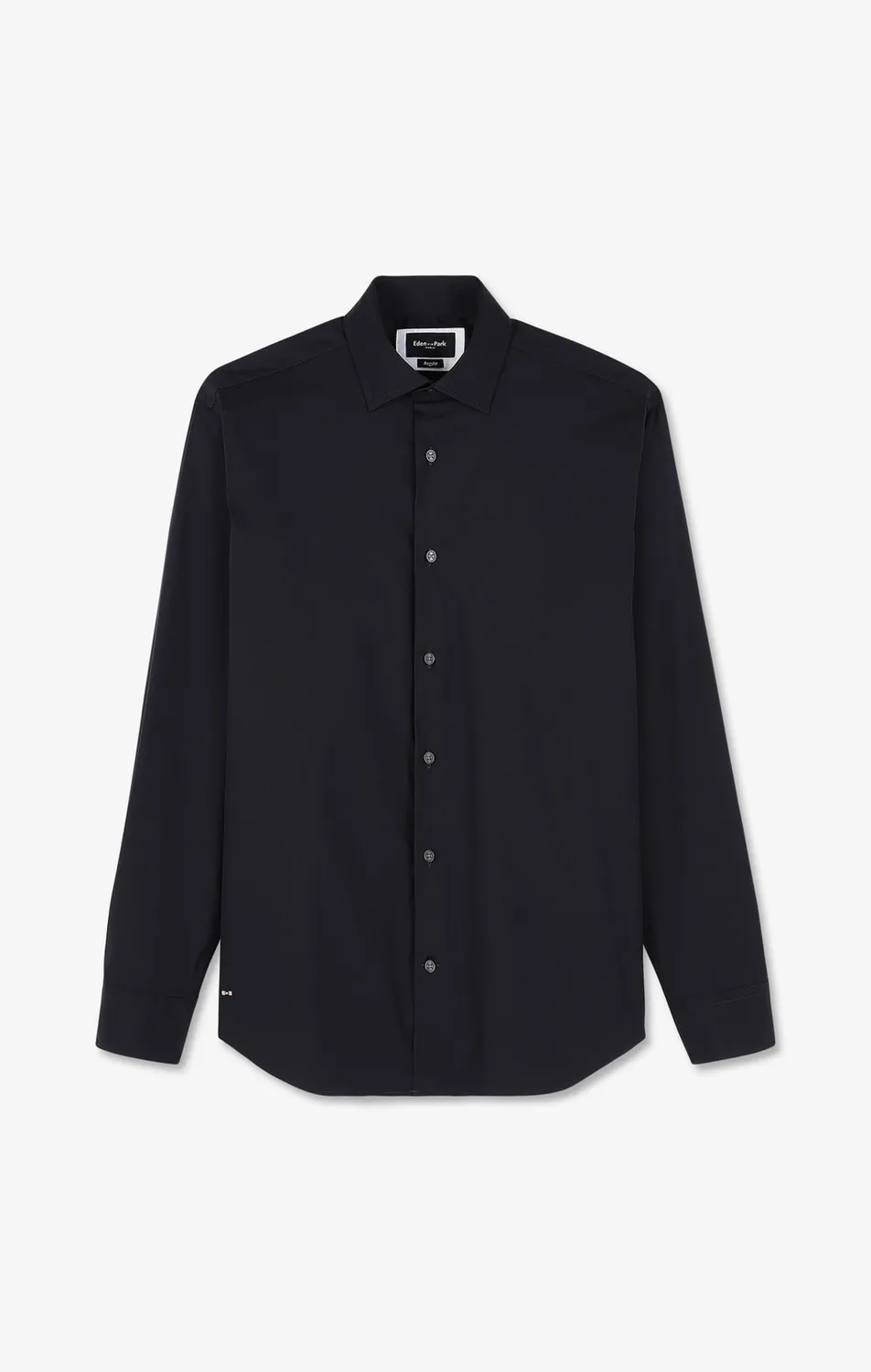 Eden Park chemise bleu marine popeline stretch regular
