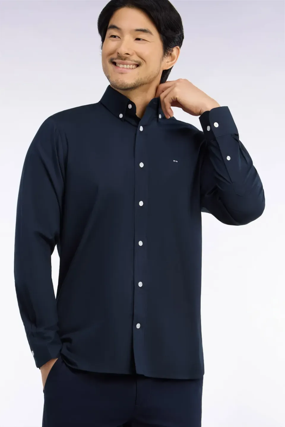 Eden Park Show Bizz chemise homme blanche oxford coton