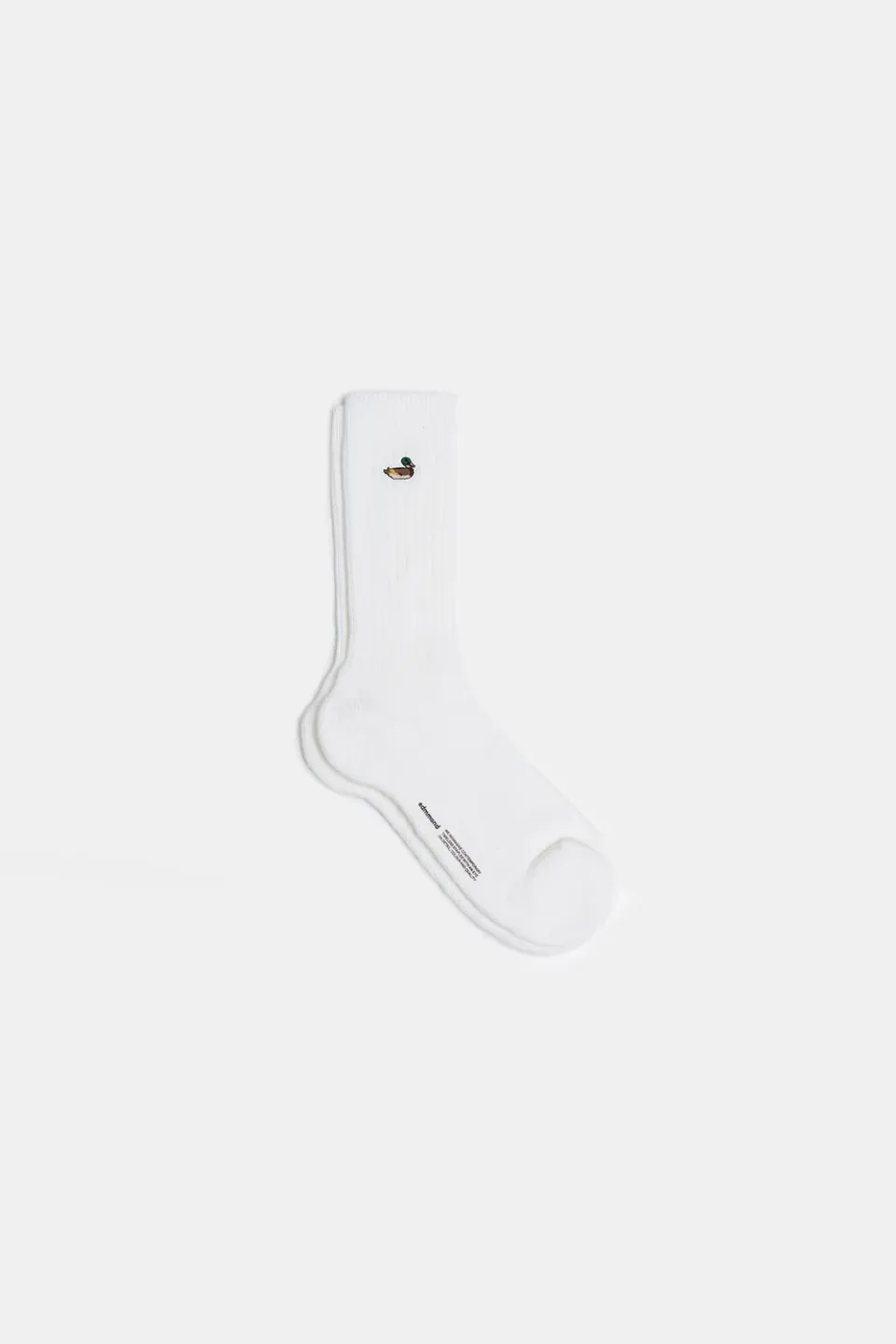 Edmmond Studios Duck Socks chaussettes écru canard brodé