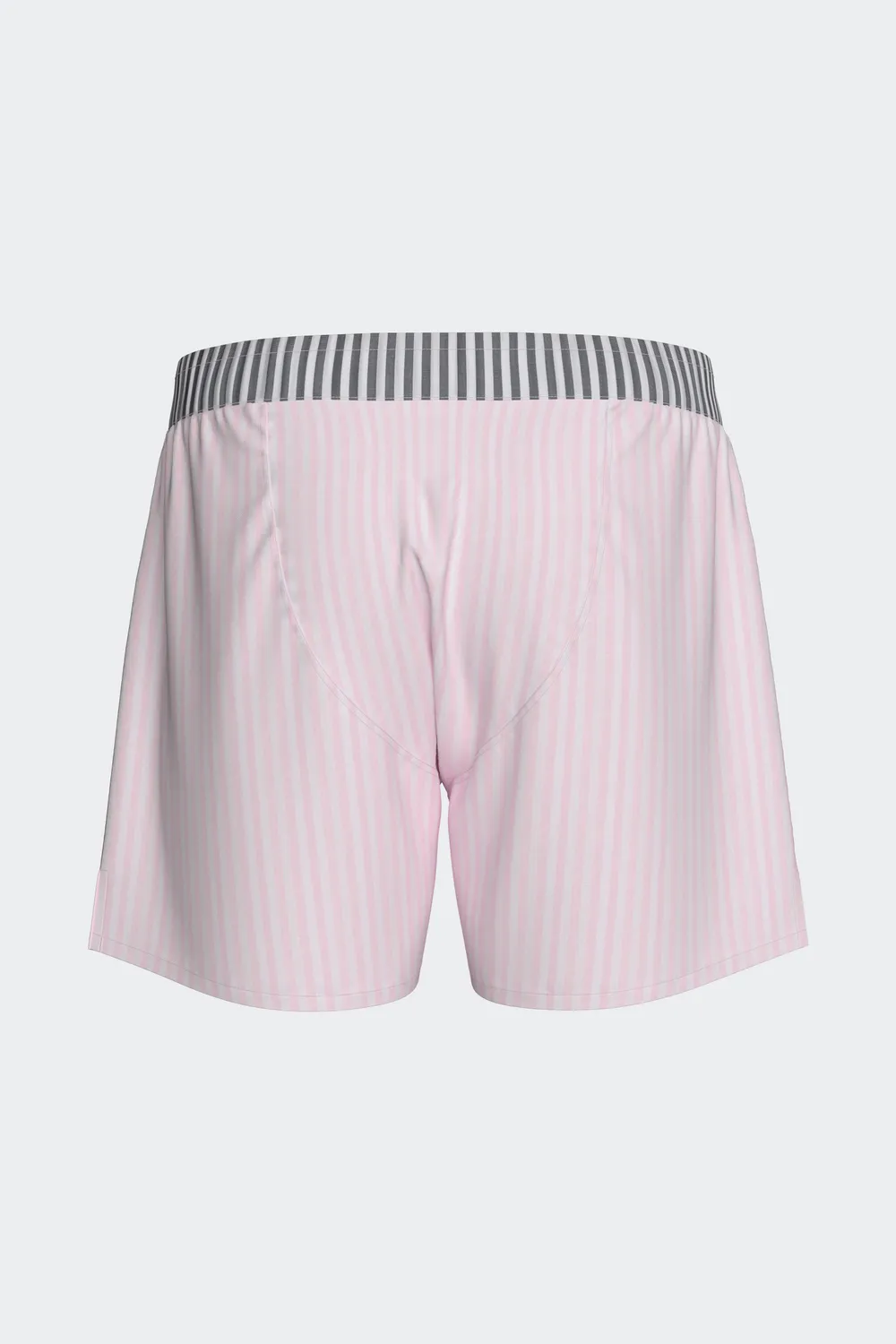 Eden Park caleçon popeline coton rayé marine rose