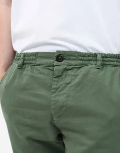 OLOW Chino pantalon vert olive coton