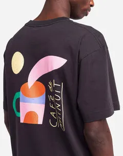 OLOW Café de minuit t-shirt noir coton bio ample