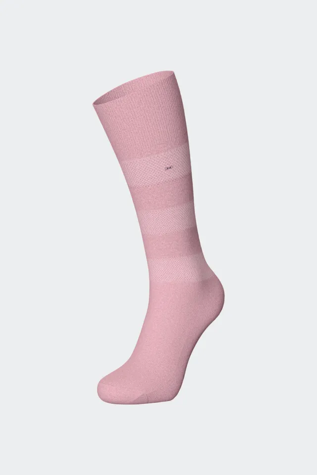 Eden Park paire chaussettes rayées rose coton 39/42 43/46