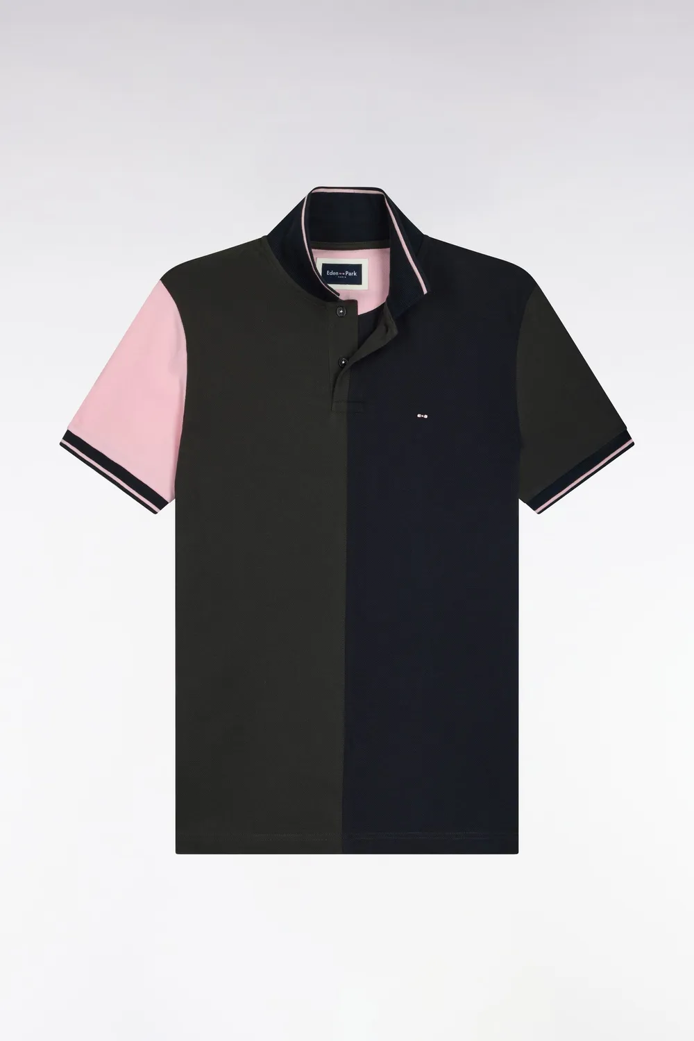 Eden Park polo homme coton marine kaki coupe droite M